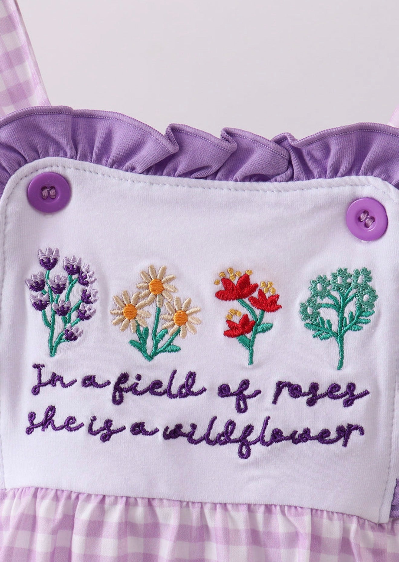 Embroidered Flower Bubble