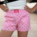 Light Pink/Pink Polka Dot KIDS SHORTS