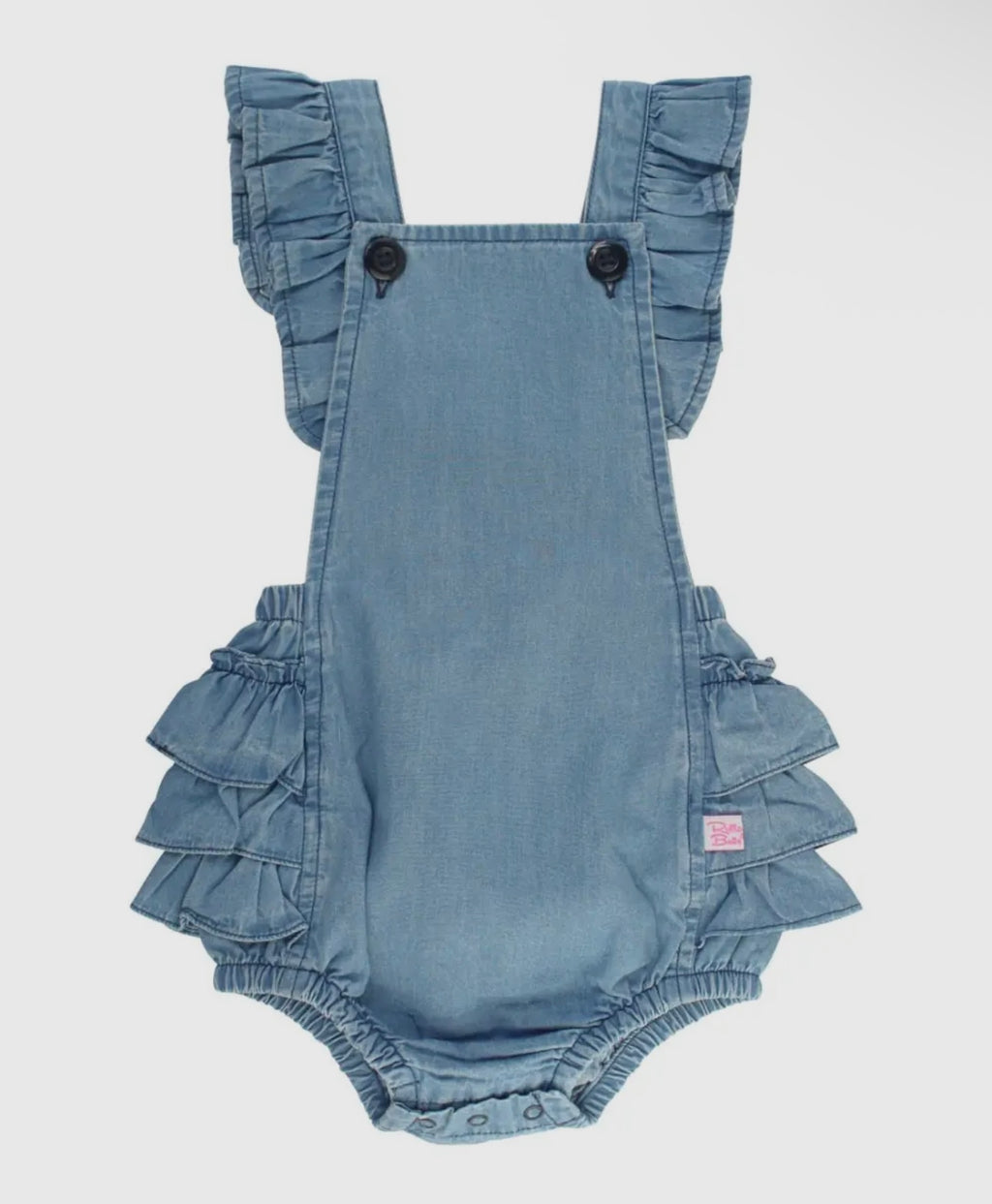 Denim Rufffled Butts Bubble