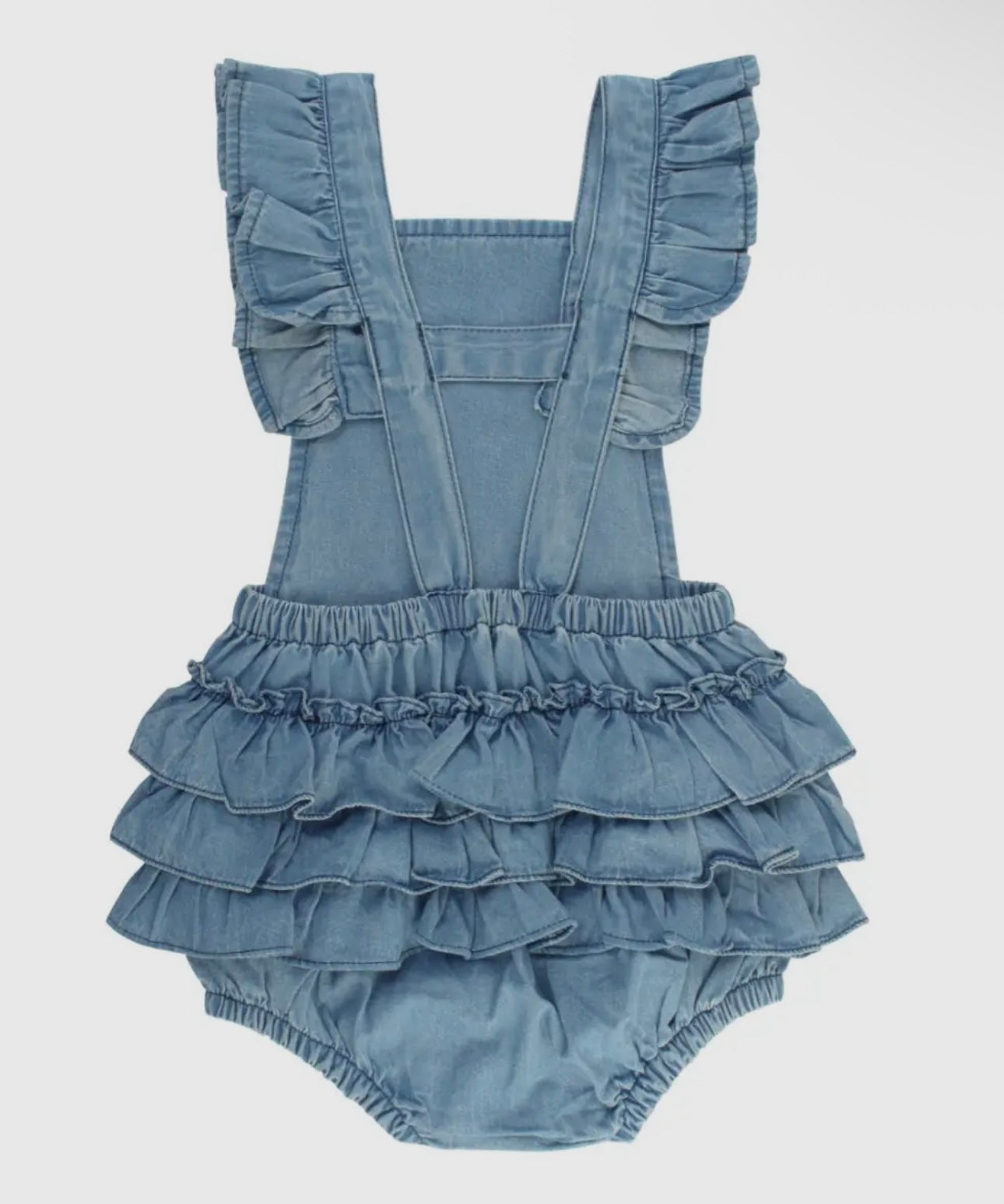 Denim Rufffled Butts Bubble