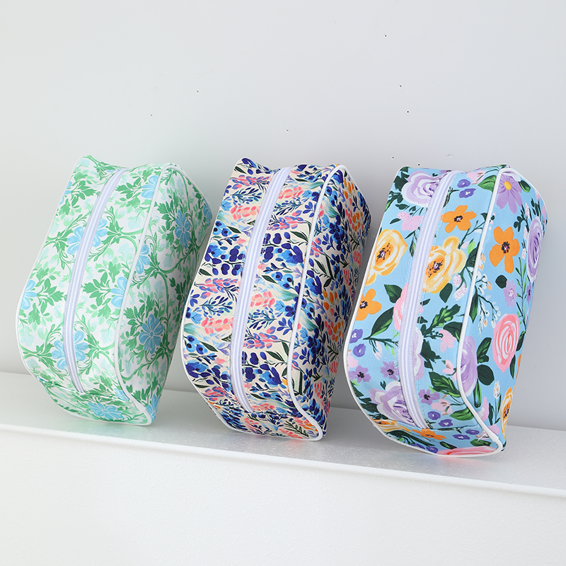 Canvas Cosmetic Case Makeup Bag