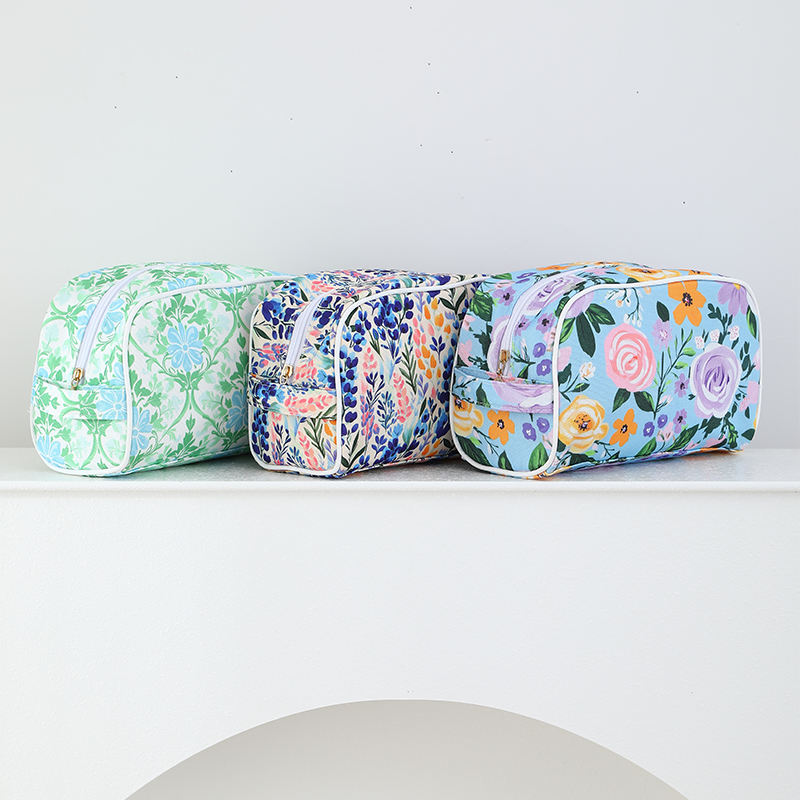 Canvas Cosmetic Case Makeup Bag