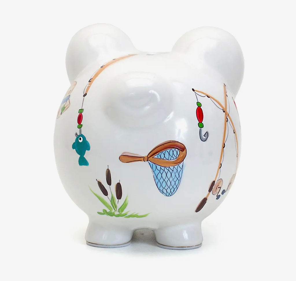 Gone Fishing Piggy Bank