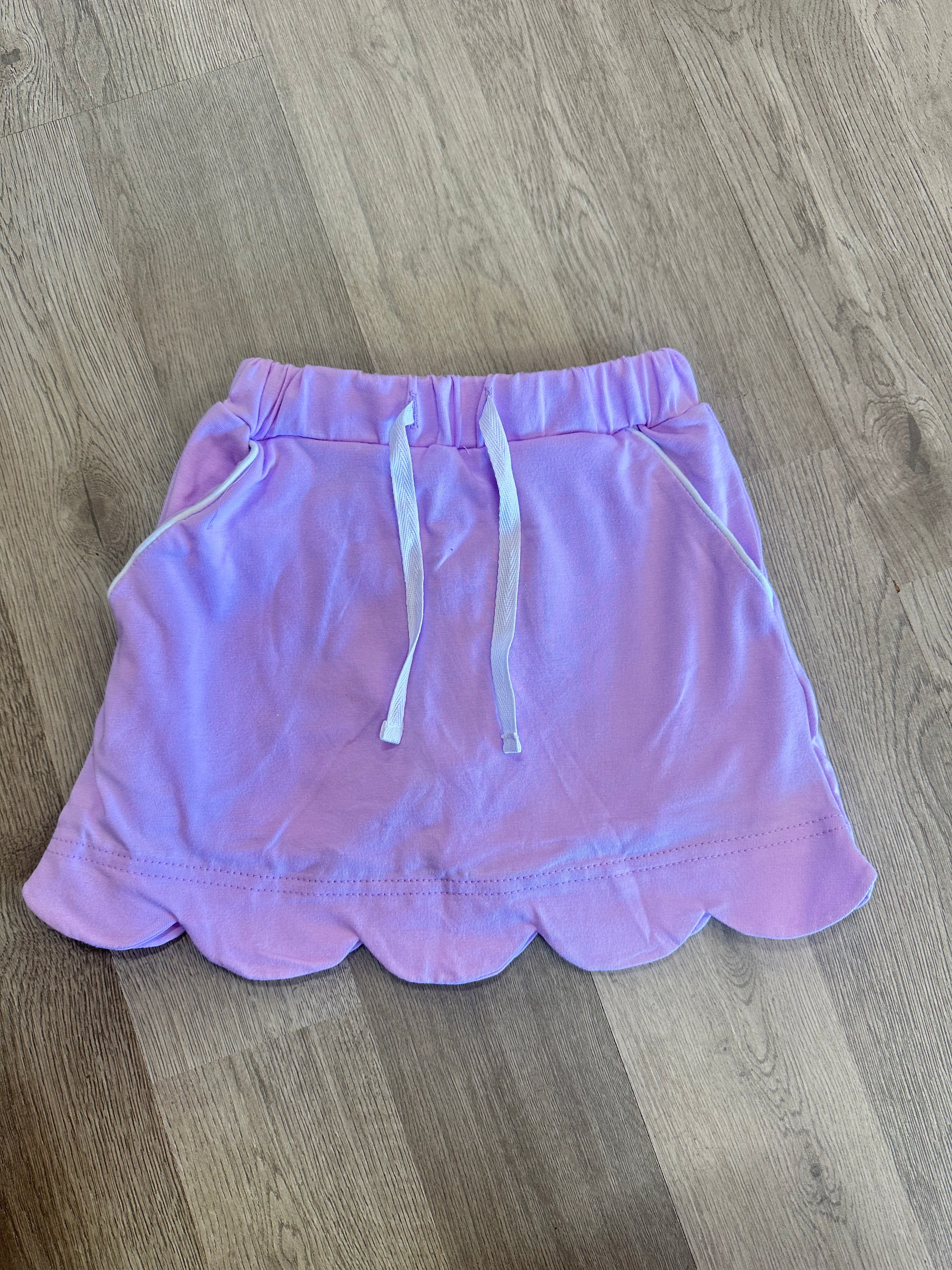 Scalloped Purple Skort