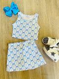 Blue Bow Active Skort Set