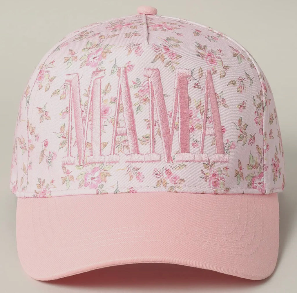 Pink Floral MAMA Hat