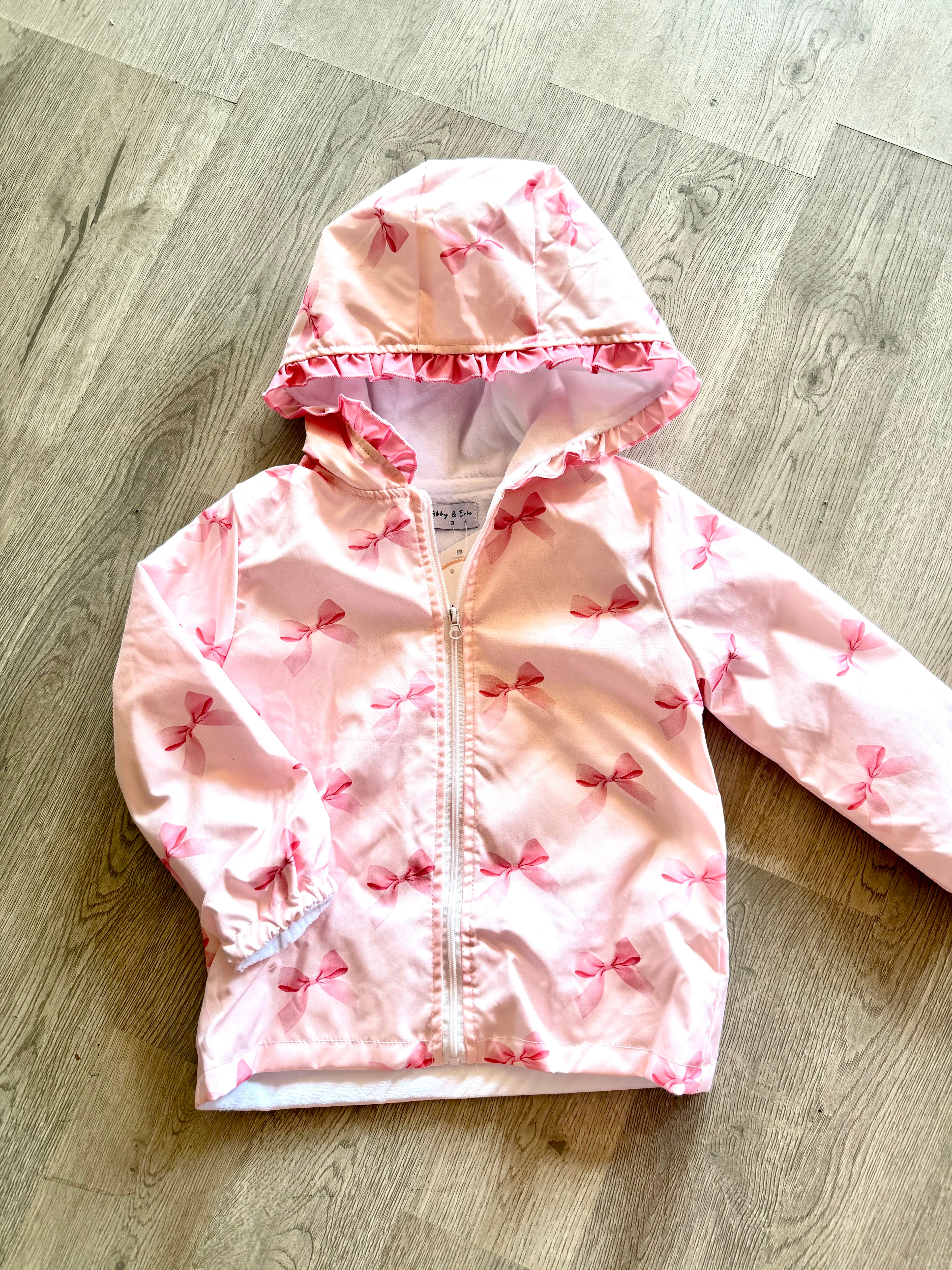Pink Bow Raincoat