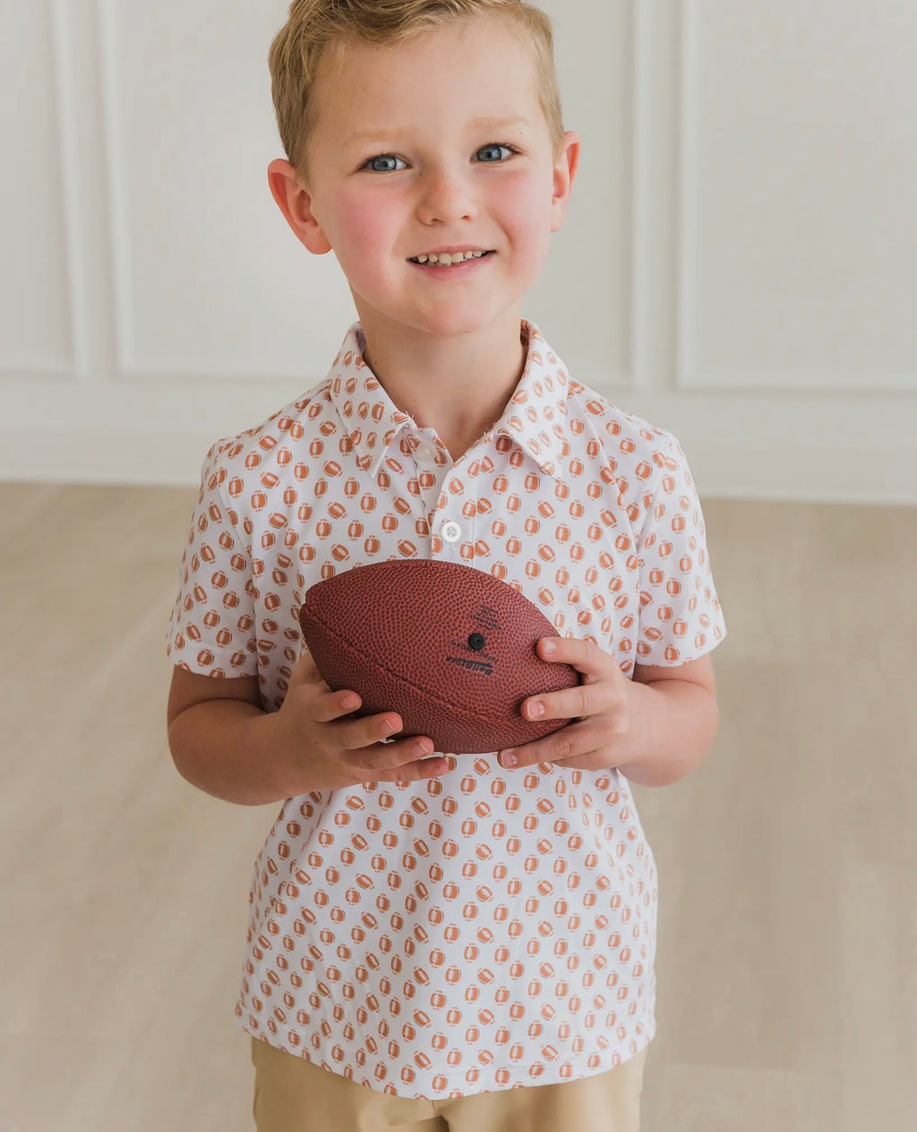 Boys Rugged Butts Football Polo