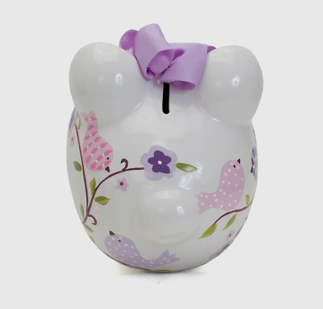Purple Bird Piggy Bank
