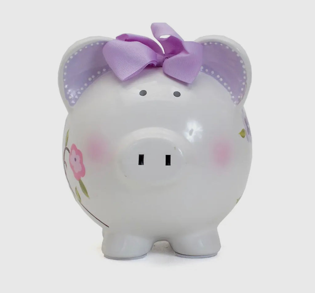 Purple Bird Piggy Bank