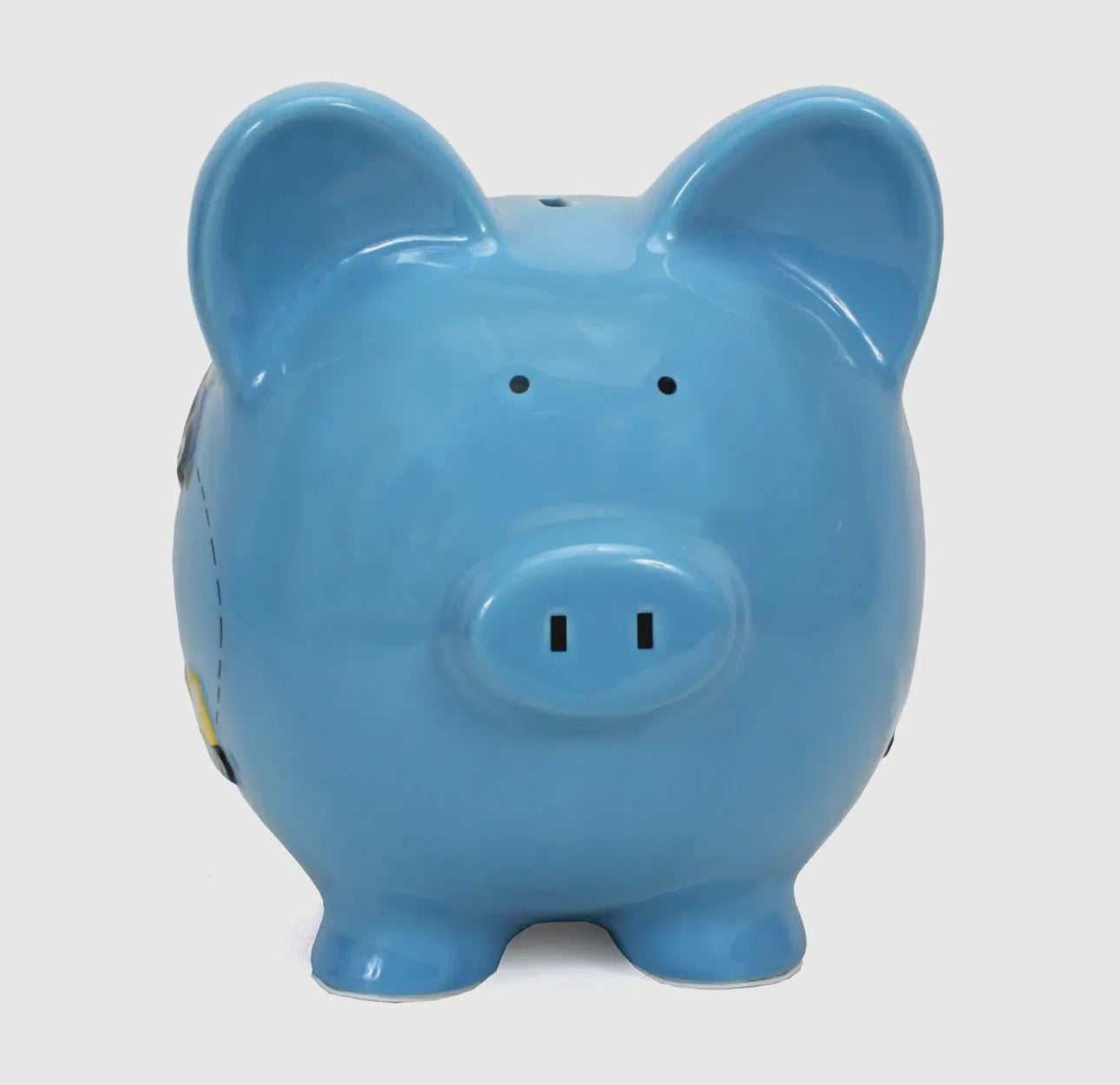 Blue Construction Pig
