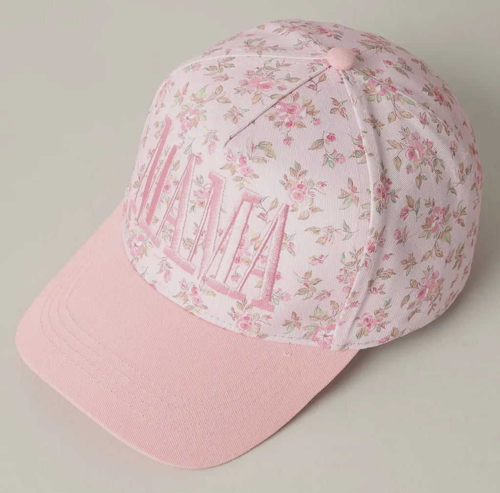 Pink Floral MAMA Hat