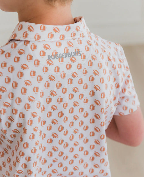 Boys Rugged Butts Football Polo