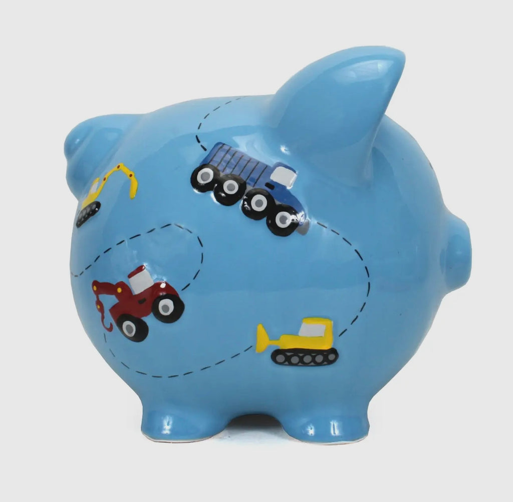 Blue Construction Pig