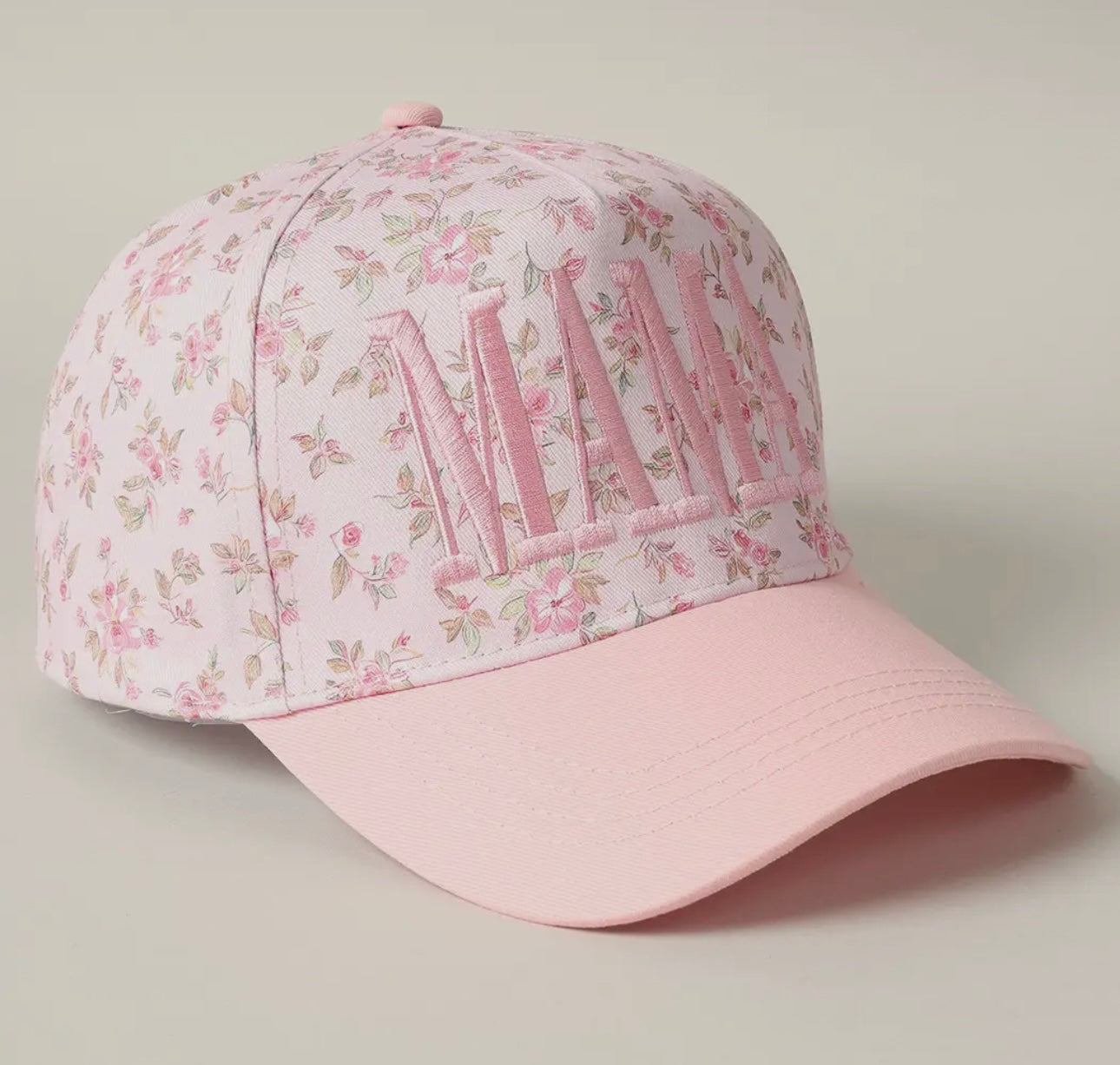 Pink Floral MAMA Hat
