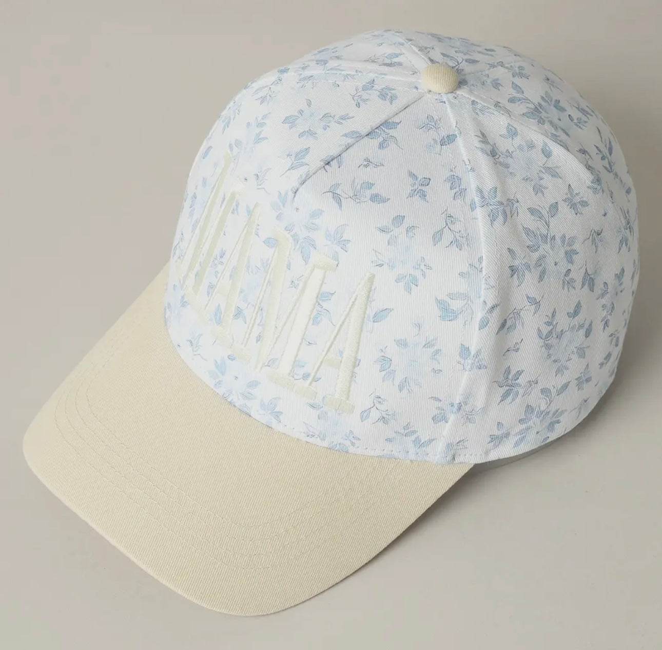 Blue Floral MAMA Hat