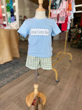 Jesus Loves me Checkered Set