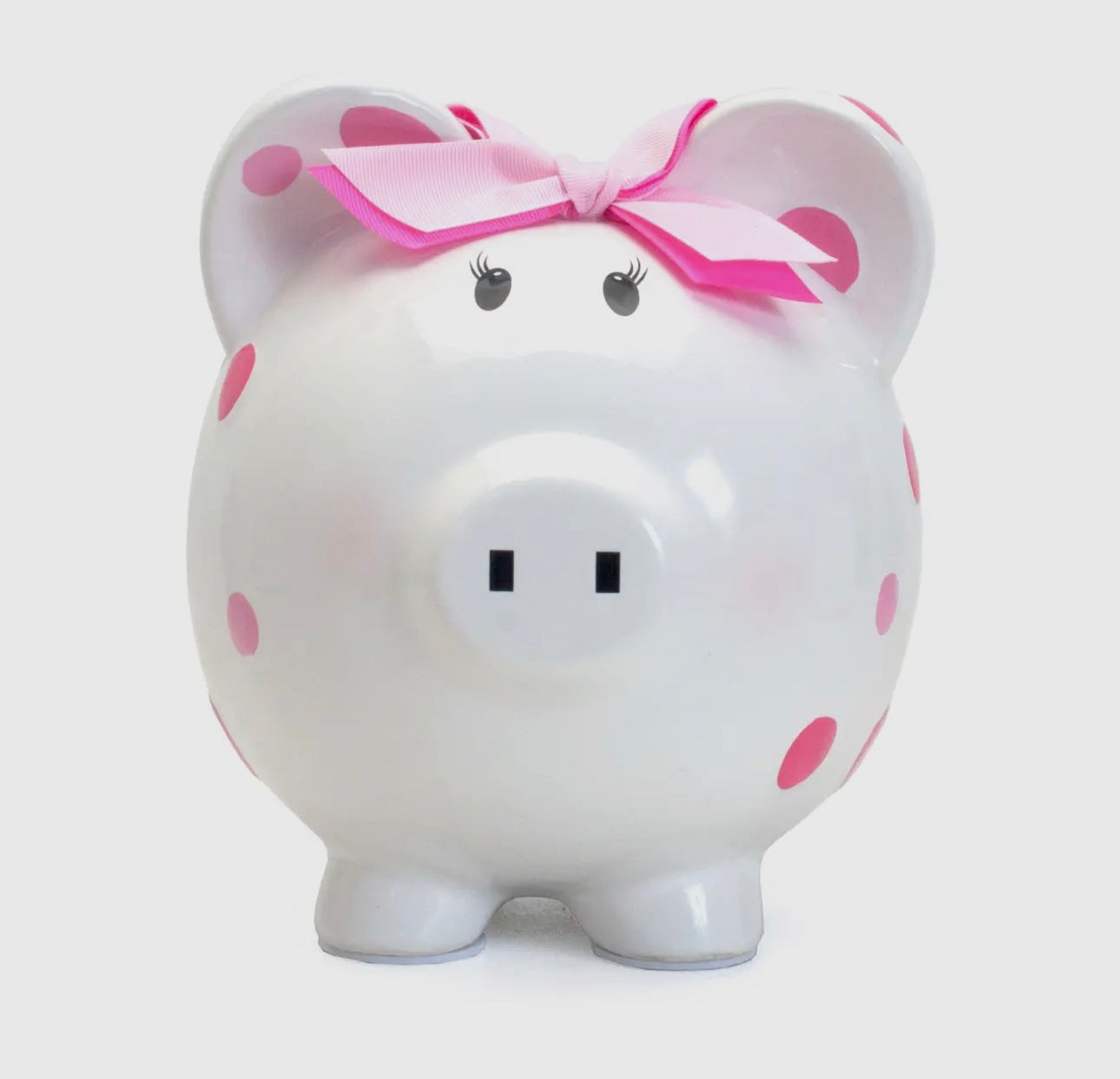 Pink Multi Dot Piggy Bank