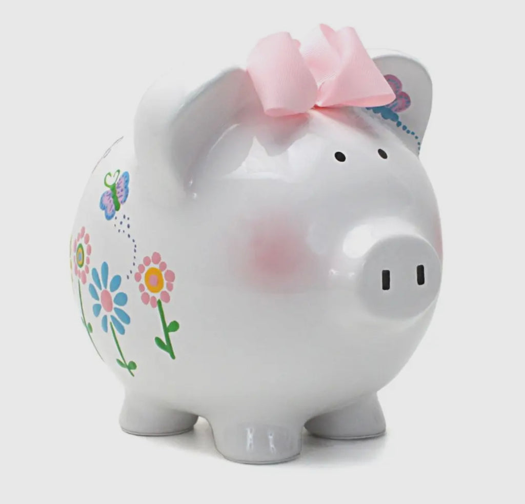 Flutterflies Piggy Bank