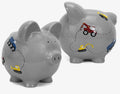 Gray Construction Piggy Bank