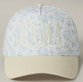 Blue Floral MAMA Hat