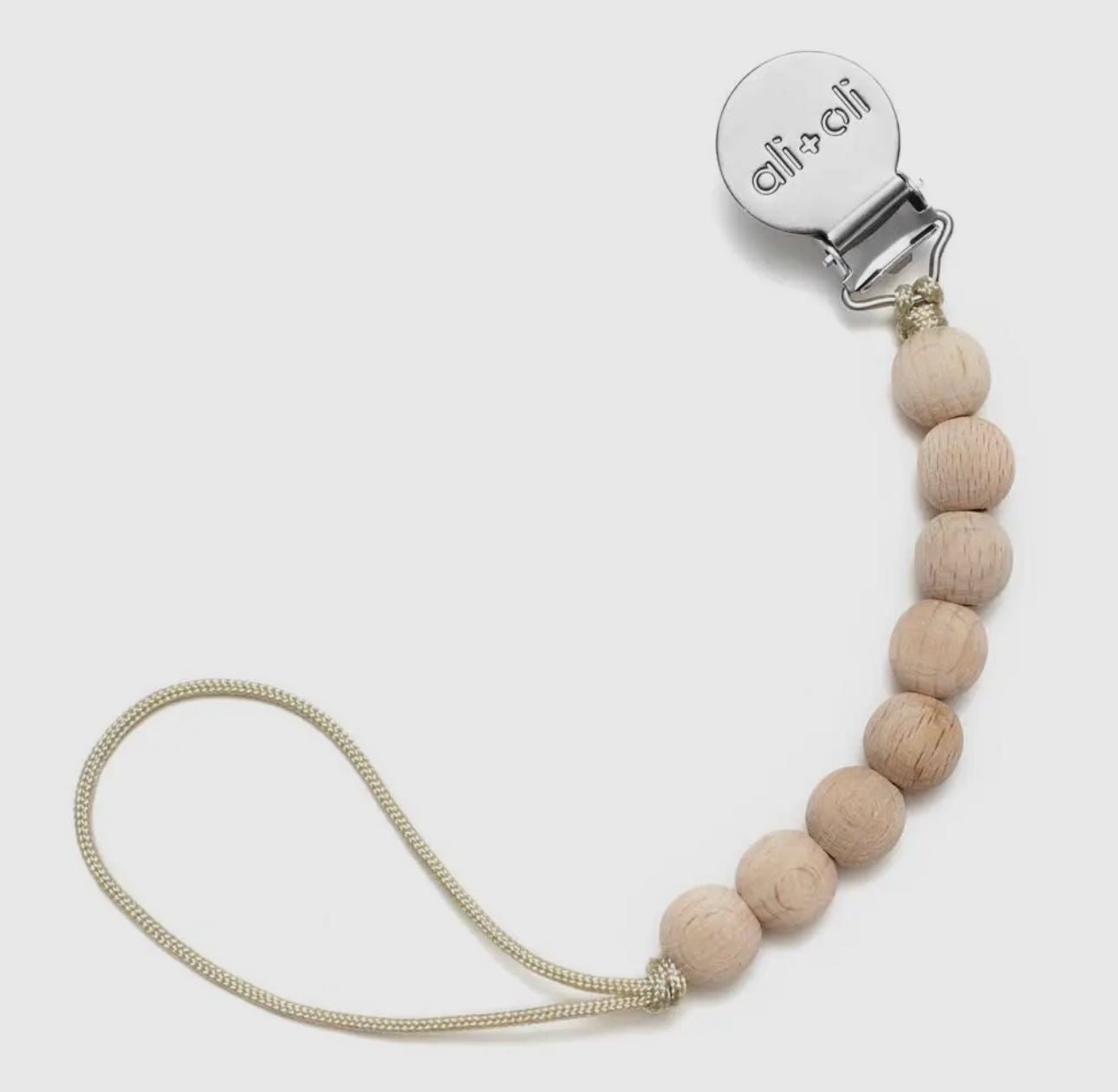 Wooded Paci Clip