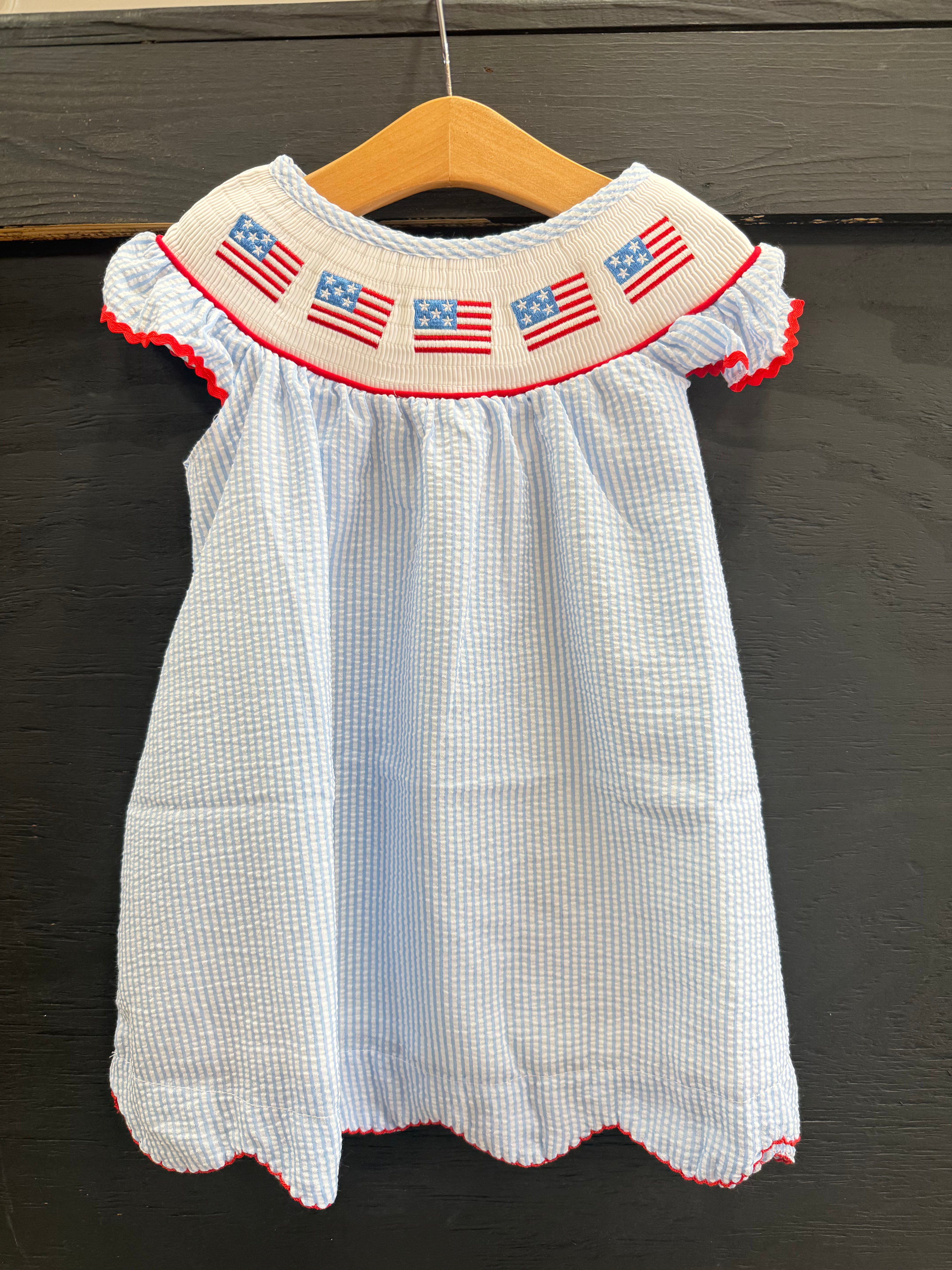 Seersucker Flag Dress