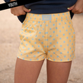 Butter/Light Blue Polka Dot KIDS SHORTS