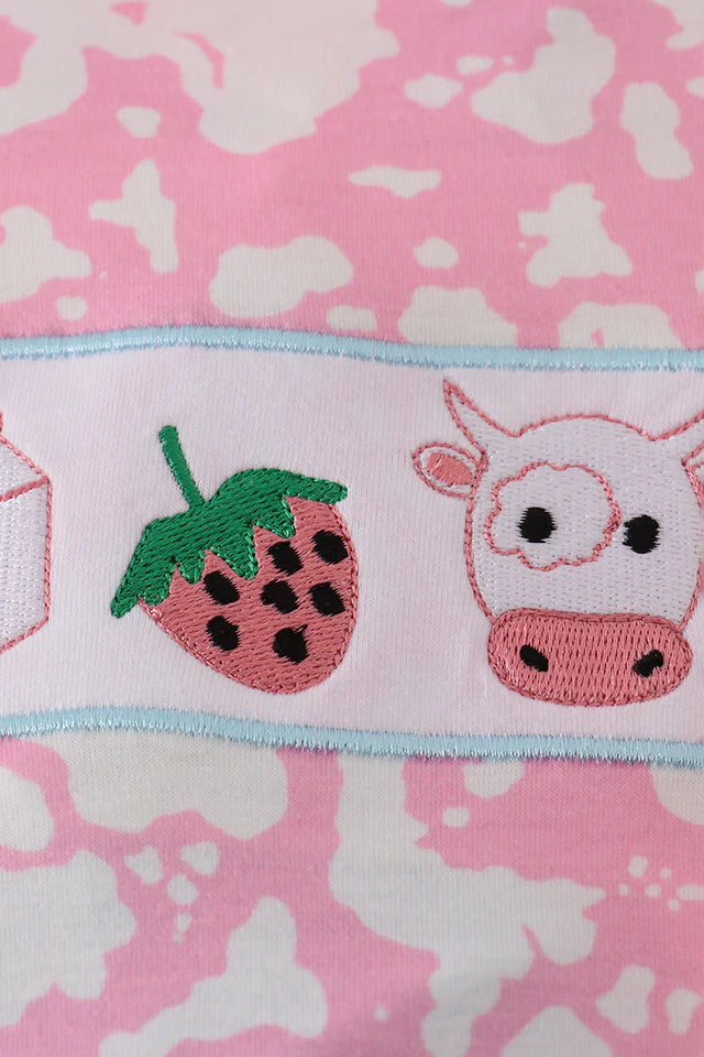 Pink Cow Bloomer Set