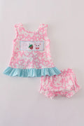 Pink Cow Bloomer Set